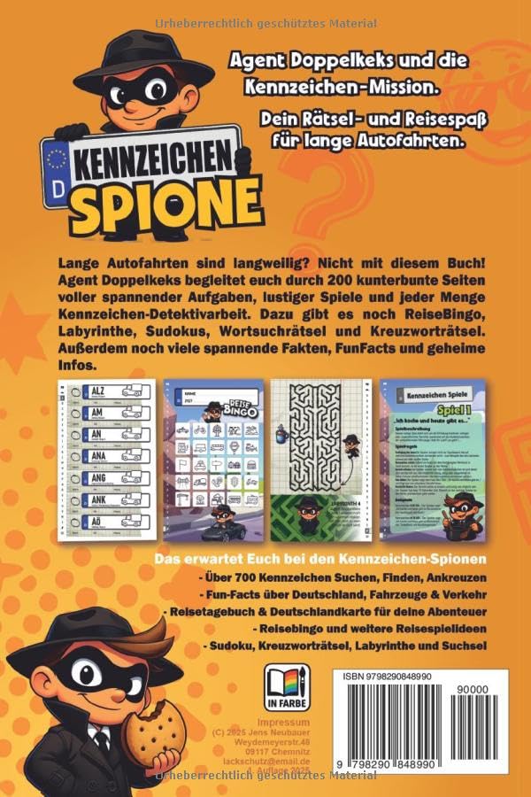 Rückseite Kennzeichen Spione