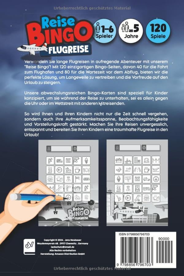 Rückseite ReiseBingo Flugzeug