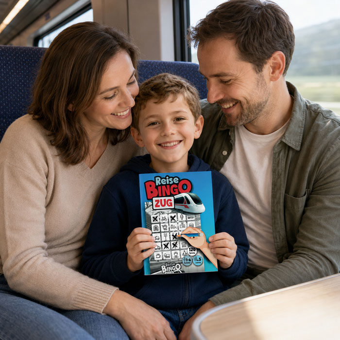 ReiseBingo Zug als Beschäftigung für Kinder auf der Zugreise