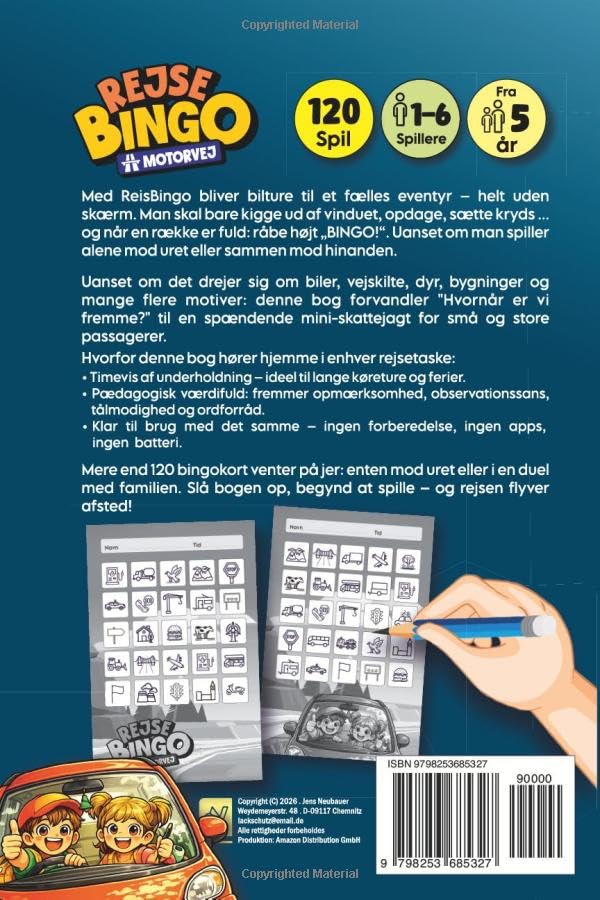 Rejse Bingo Motorvej back cover with book preview
