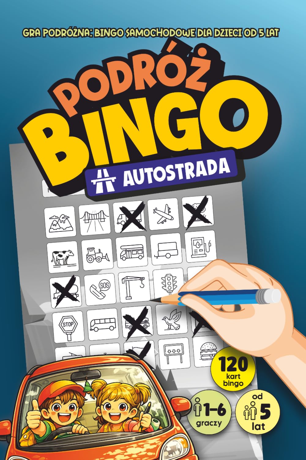 Podróż Bingo Autostrada okładka książki dla dzieci