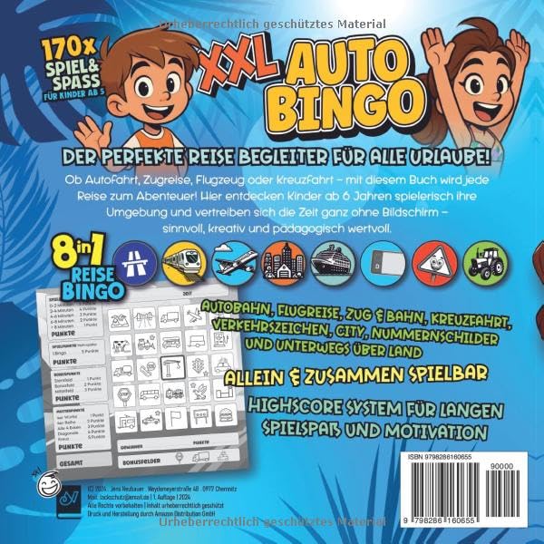 Rückseite XXL Auto-Bingo